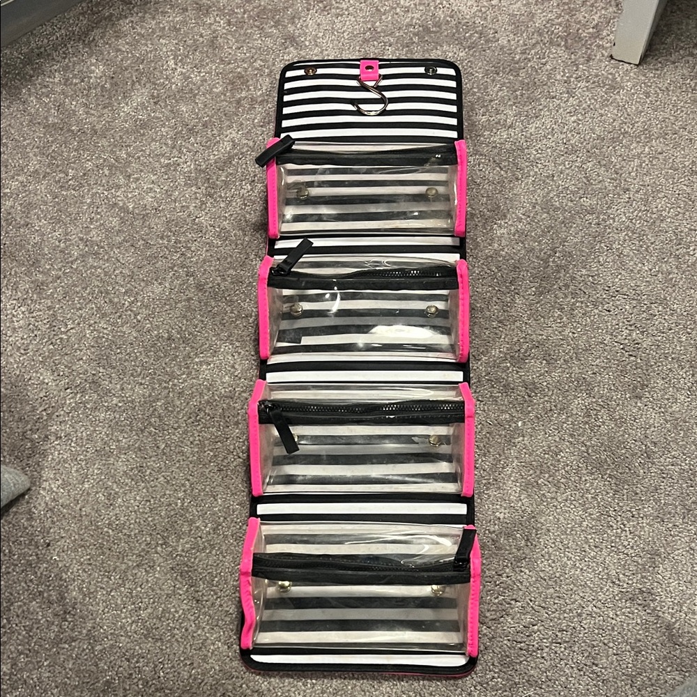 Victoria's Secret Neon Pink Cosmetic Case - Picture 2 of 2